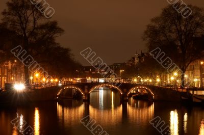 Amsterdam at night