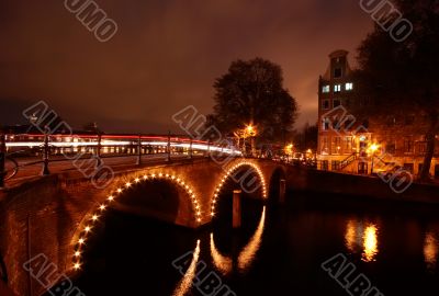 Amsterdam at night