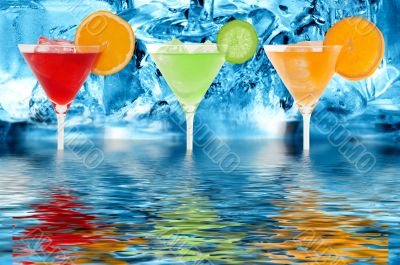 colorful cocktails