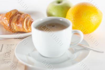 business breakfast concept