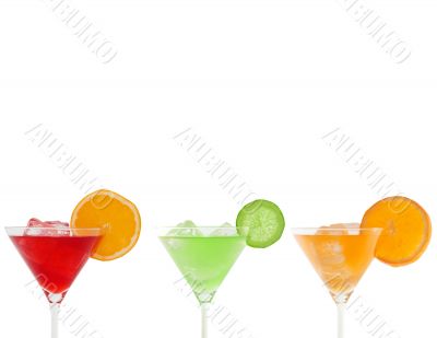 colorful cocktails