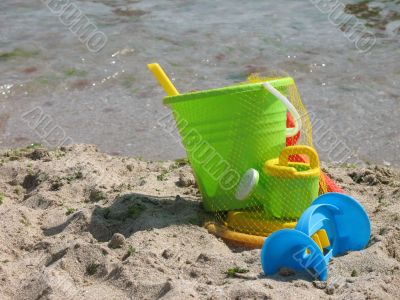 Toys on the beach