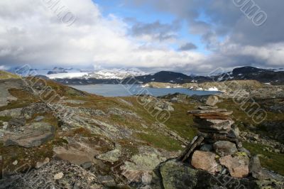 Highly in mountains of Norway