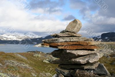 Highly in mountains of Norway
