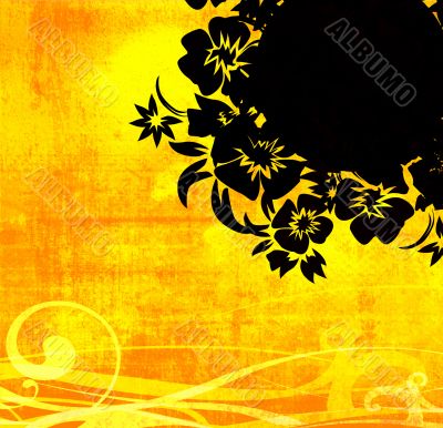 floral style backgrounds frame