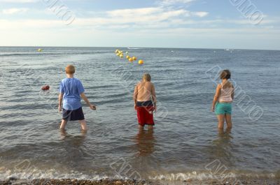 Children on the beach