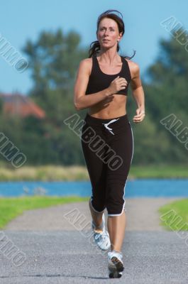 woman running