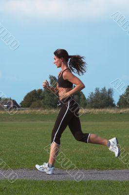 woman running