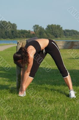 woman exercising