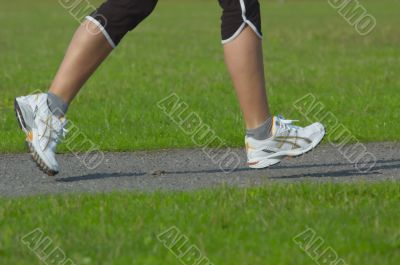 female running