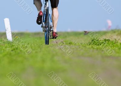 man on bicycle