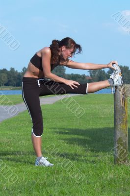woman exercising
