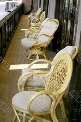 Terrace of the summer cafe