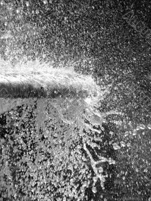 fountain splashes