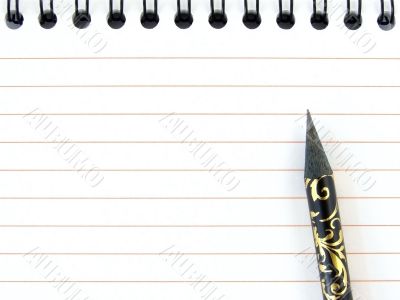 notepad with pencil