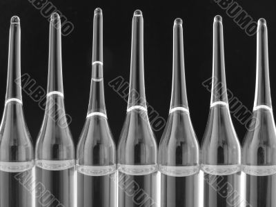 ampules with medicine