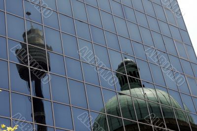 Reflection Urban Building Facade