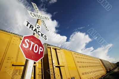 Train at Crossing