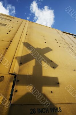 Railroad Crossing Sign Shadow