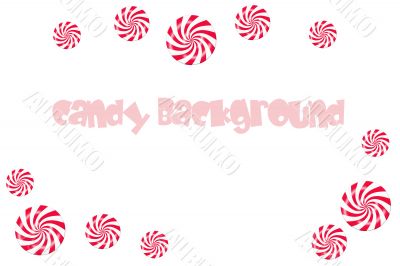Red White Candy Background