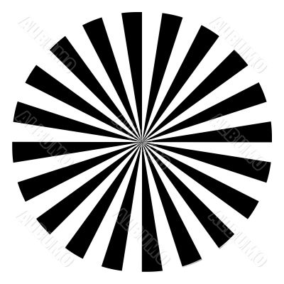 Black And White Twirl Abstract