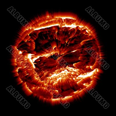 Exploding Planet