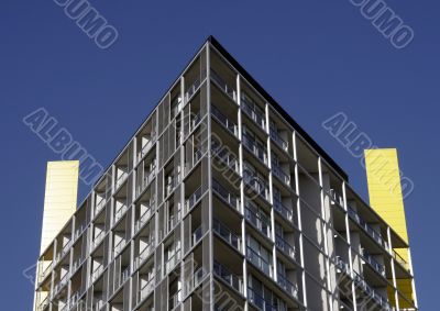 Urban Apartment Building Roof