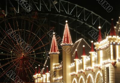 Thema Park At Night