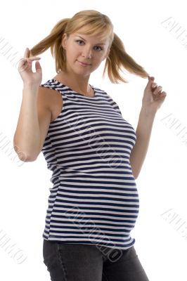 portrait of a pregnant woman