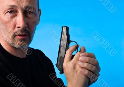 Man with gun