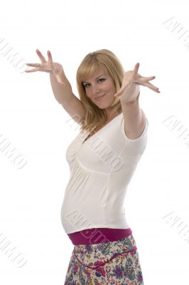portrait of a pregnant woman