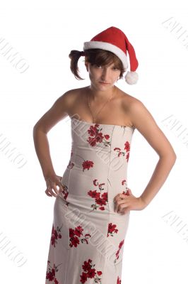angry santa girl