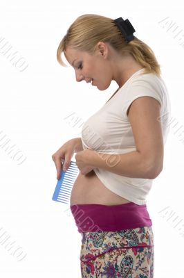 portrait of a pregnant woman