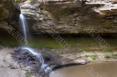 small blurred waterfall