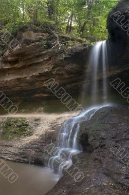 small blurred waterfall