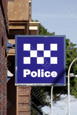 Police Station Sign