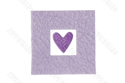 Purple Frame And Heart