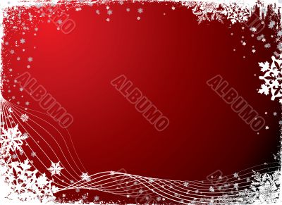 snowflake blank red