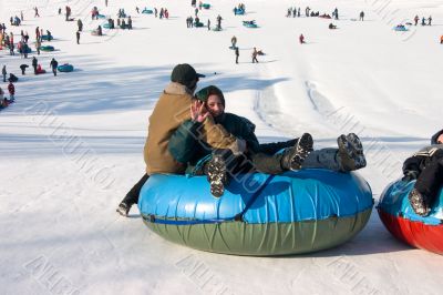 Downwards from mountain