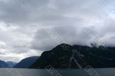 the shot of fjord Norway