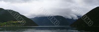 the shot of fjord Norway