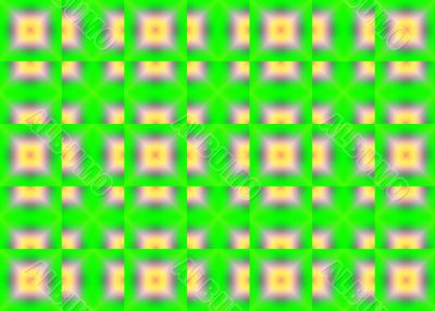 green patterned matrix