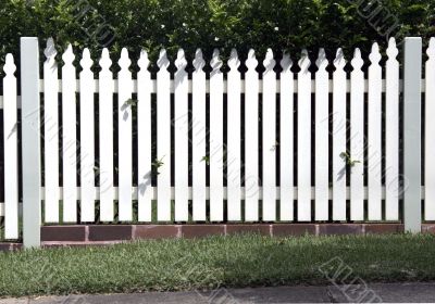 White Garden Fence