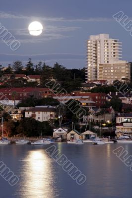 Moon Over The City