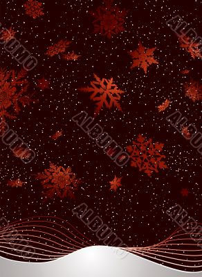 snowflake fall wave