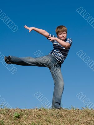 dancing little boy