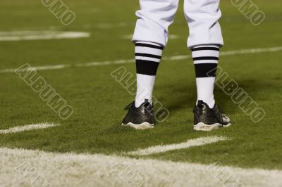 Referee`s Feet on the Field