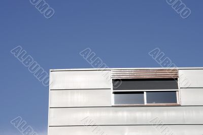 Blue Sky Over House Window