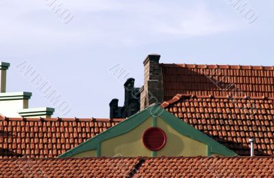 Blue Sky Over Roof