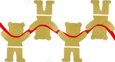 color teddy wood background